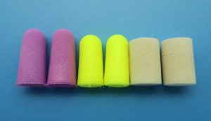 foam earplugs-tapered-cylindrical