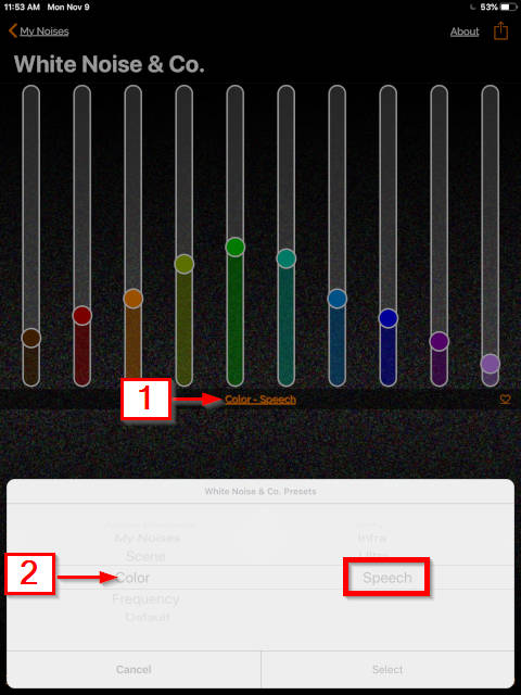 white-noise-speech-blocker-setting