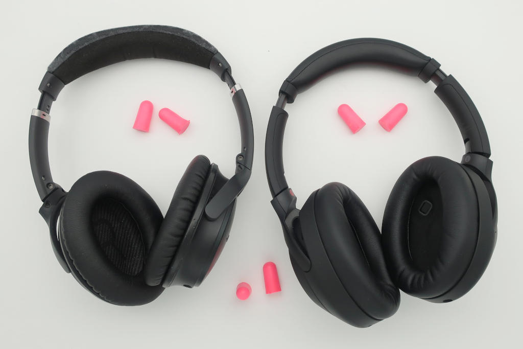 How effective is wearing noise cancelling headphones over earplugs?