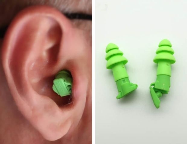 Flip-to-Talk-Earplugs-in-the-ear